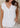 Maddi Frill Linen Top White