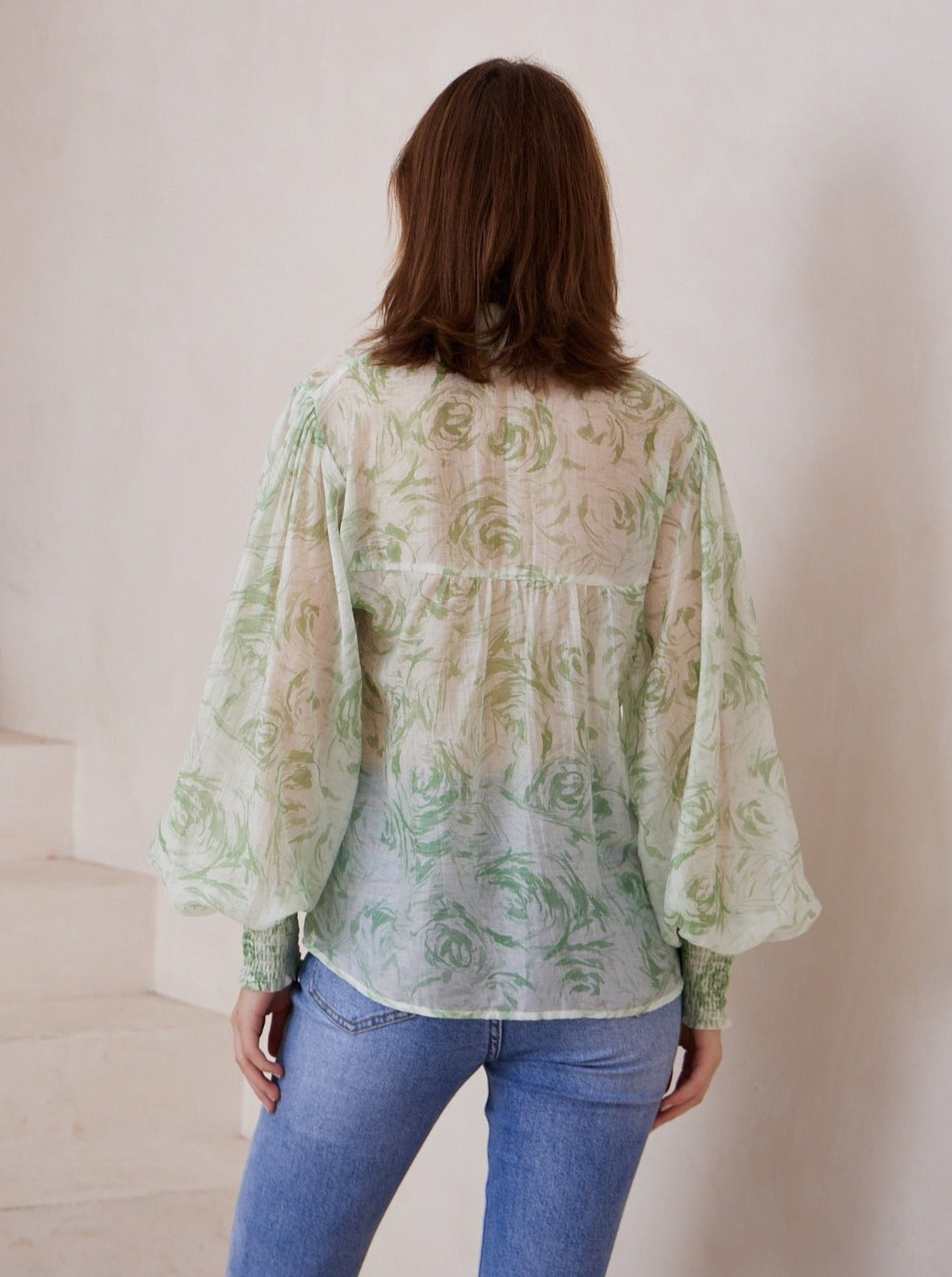 Green Print Shirt