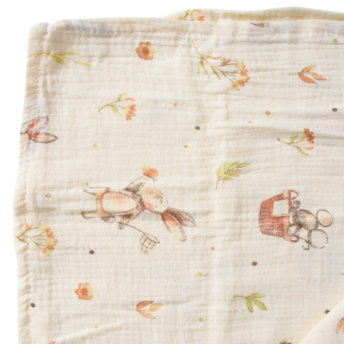 Muslin Wrap Bunny Print