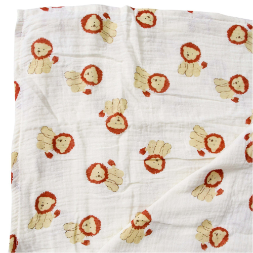 Muslin Wrap Leo Lion Print