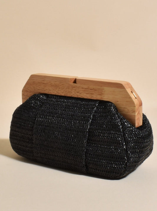 Timber Frame Clutch Black