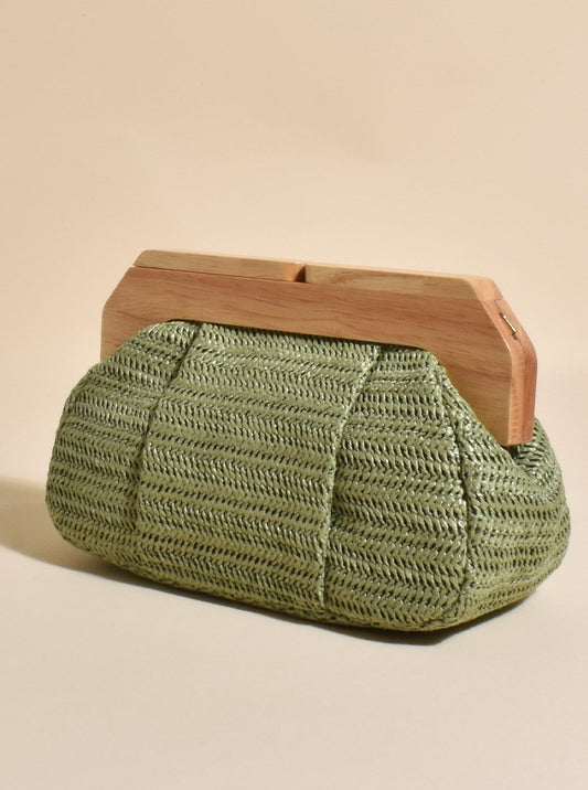 Timber Frame Clutch Green