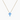 Blue Opal Cross Necklace Gold