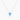 Blue Opal Cross Necklace Silver