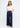 Contrast Stitch Straight Leg Pants Navy