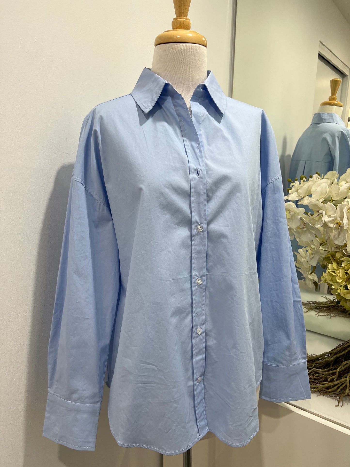 Cotton Shirt Blue