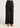 Gold Buckle Belt Detail Pants Black