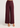 Gold Buckle Belt Detail Pants Burgundy