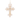 Grace Hanging Cross Decoration Gold