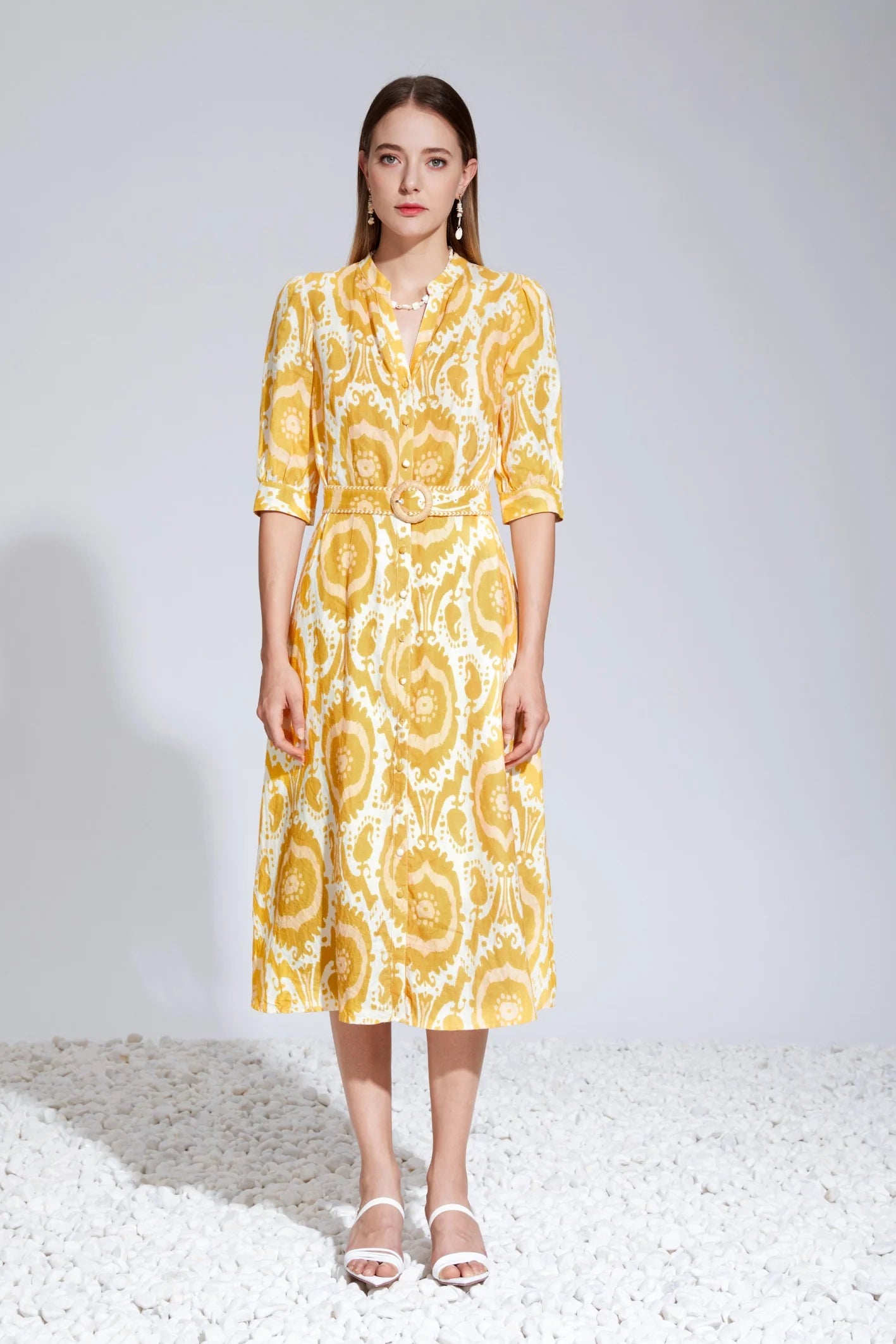 GDS Abyss Long Dress Yellow