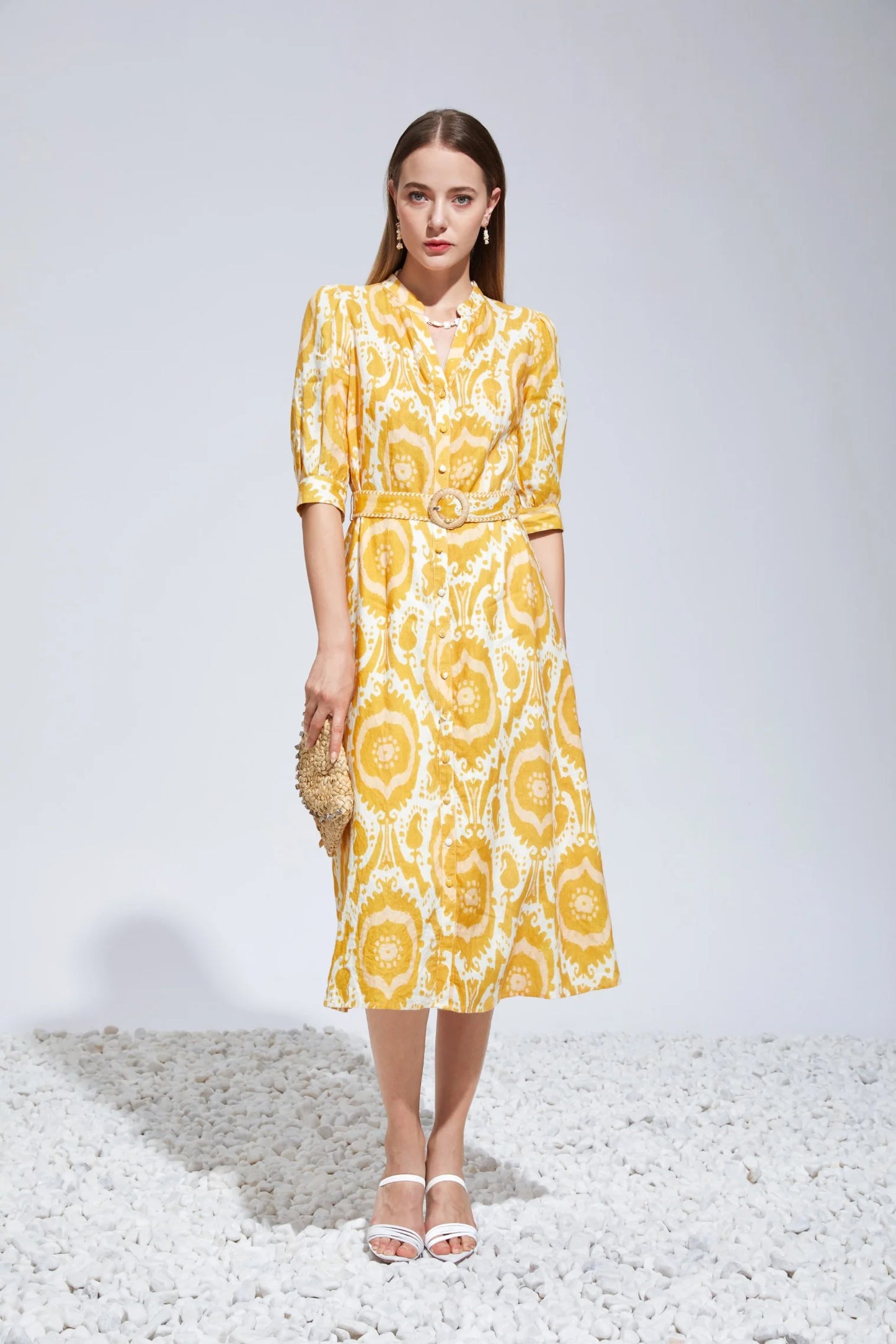 GDS Abyss Long Dress Yellow