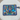 Beaded Pouch Blue Leopard