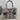 Beaded Tote Bag Black Leopard