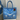 Beaded Tote Bag Ocean Blue
