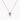 Pink Opal Cross Necklace Gold