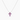 Pink Opal Cross Necklace Silver