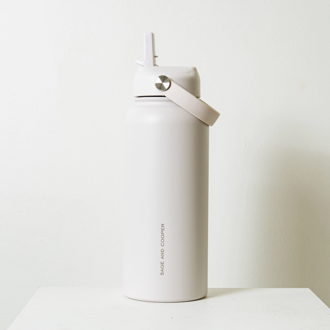 Sage & Cooper Insulated Drink Bottle White