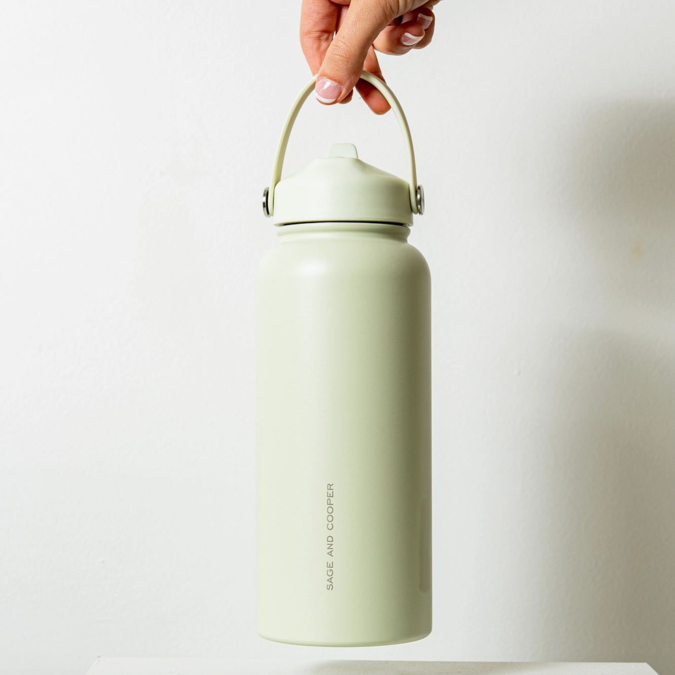 Sage & Cooper Insulated Drink Bottle Light Green