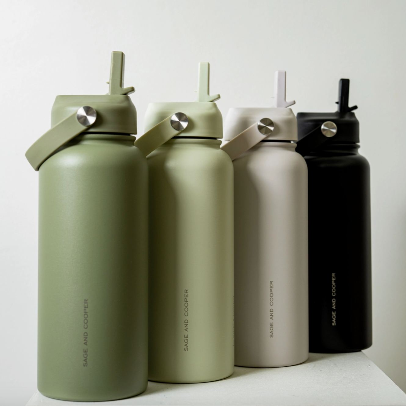 Sage & Cooper Insulated Drink Bottle Olive