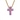 Pink Opal Cross Necklace Gold