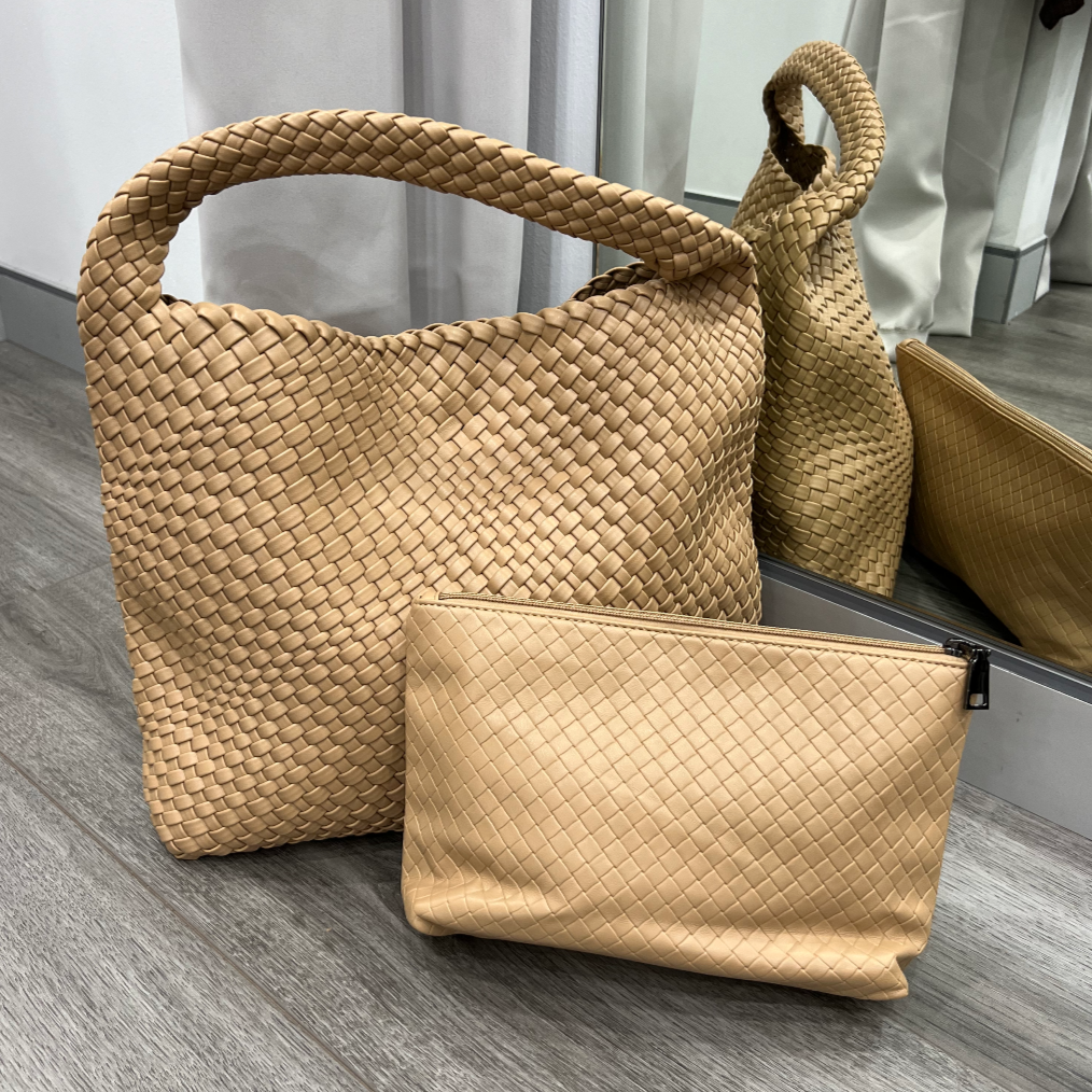 Woven Tote Bag Cream