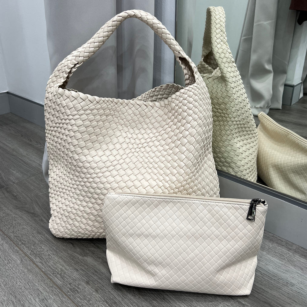 Woven Tote Bag Stone