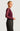 Sheer Detail Long Sleeve Wine