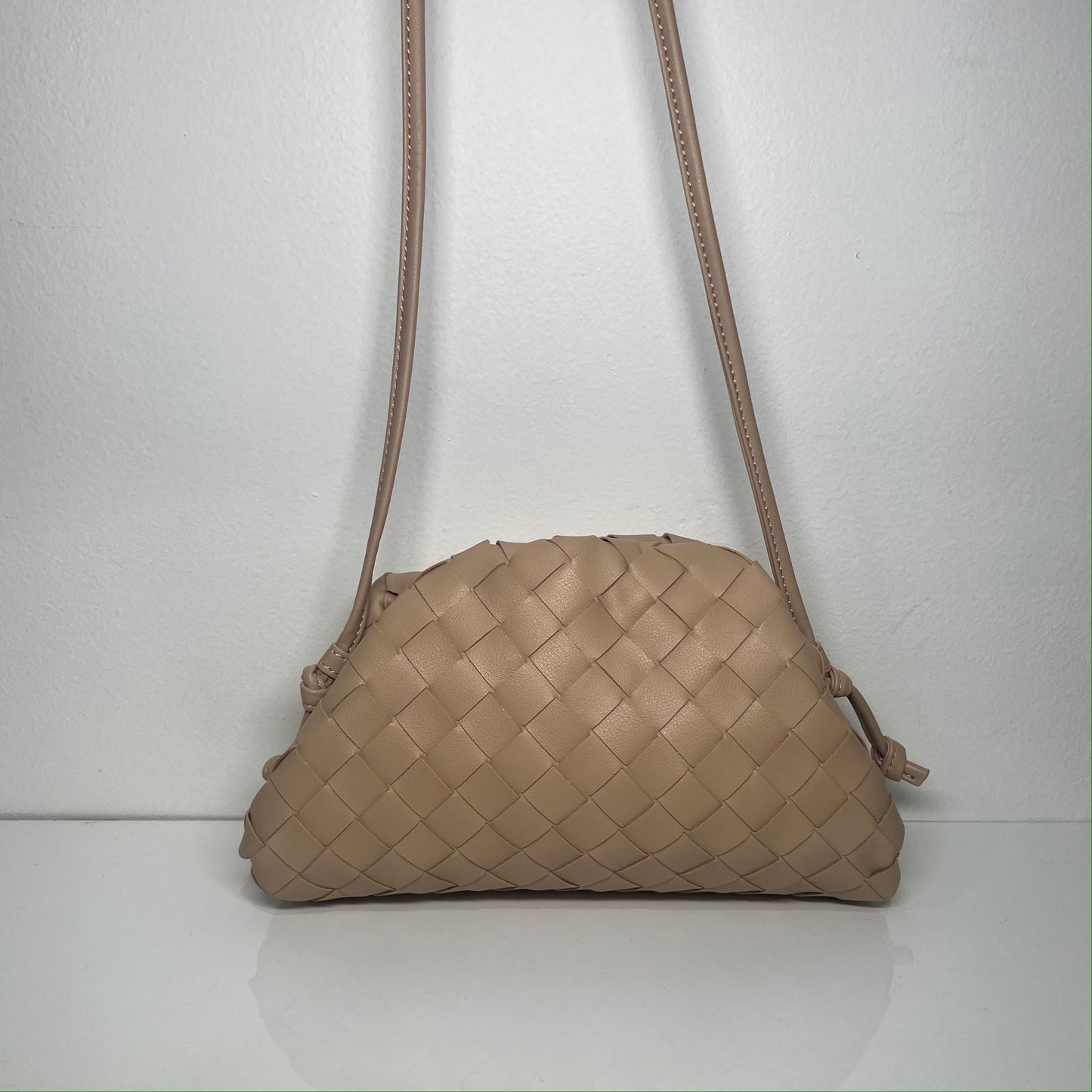 Small Woven Bag Beige