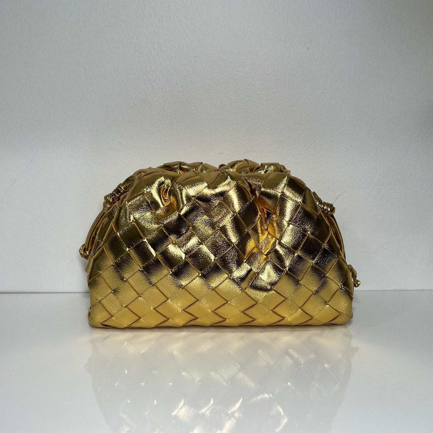 Small Woven Bag Gold